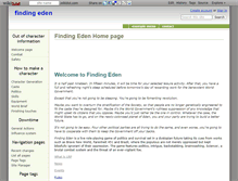 Tablet Screenshot of finding-eden.wikidot.com