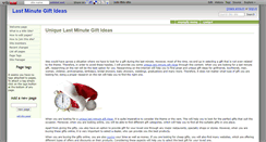 Desktop Screenshot of last-minute-gift-ideas.wikidot.com