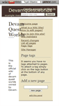 Mobile Screenshot of devamquestworlds.wikidot.com