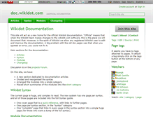 Tablet Screenshot of doc.wikidot.com