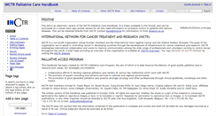 Desktop Screenshot of inctr-palliative-care-handbook.wikidot.com