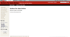 Desktop Screenshot of guitarsforsaleonline.wikidot.com