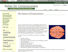 Tablet Screenshot of consciousness.wikidot.com