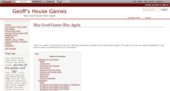 Desktop Screenshot of geoffshousegames.wikidot.com