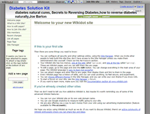 Tablet Screenshot of diabetessolutionkit.wikidot.com