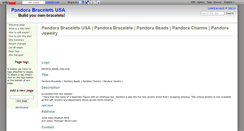 Desktop Screenshot of pandorabraceletsusa.wikidot.com