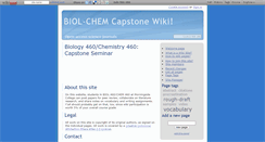 Desktop Screenshot of biol-chemcapstone.wikidot.com