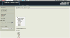 Desktop Screenshot of darkheresyrpg.wikidot.com