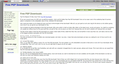 Desktop Screenshot of freepspdownloadsreviews.wikidot.com