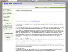 Tablet Screenshot of freepspdownloadsreviews.wikidot.com