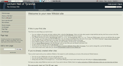 Desktop Screenshot of lecturhalloftyrannus.wikidot.com
