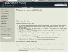Tablet Screenshot of lecturhalloftyrannus.wikidot.com