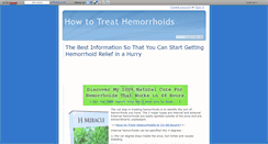 Desktop Screenshot of howtotreathemorrhoids.wikidot.com