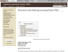 Tablet Screenshot of lifelonglearningcenter.wikidot.com