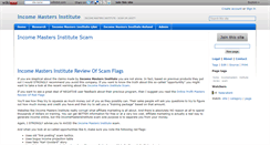 Desktop Screenshot of income-masters-institute.wikidot.com