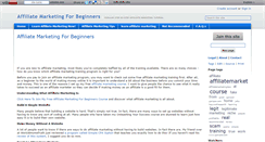 Desktop Screenshot of affiliatemarketingforbeginners.wikidot.com