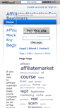 Mobile Screenshot of affiliatemarketingforbeginners.wikidot.com