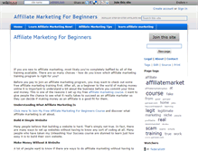 Tablet Screenshot of affiliatemarketingforbeginners.wikidot.com