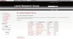 Desktop Screenshot of lewisresearchgroup.wikidot.com